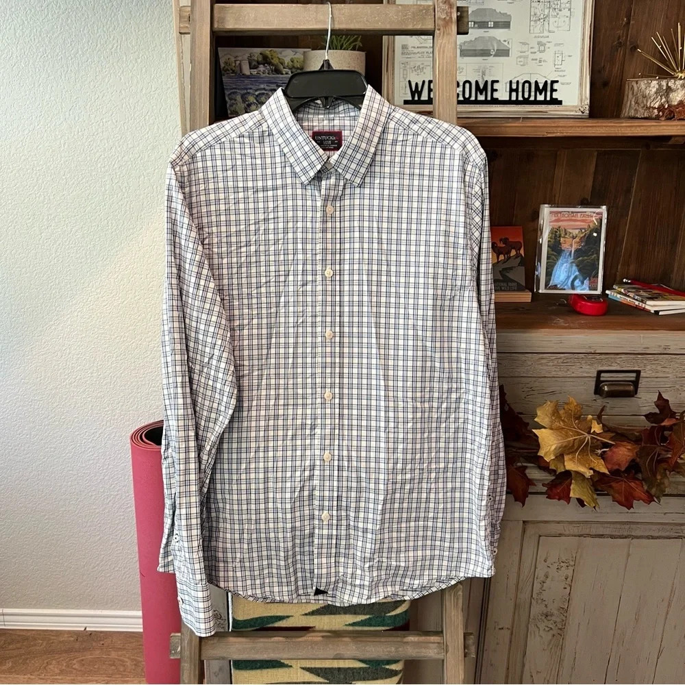 UNTUCKit men’s performance Rosedale dress shirt size Large slim fit